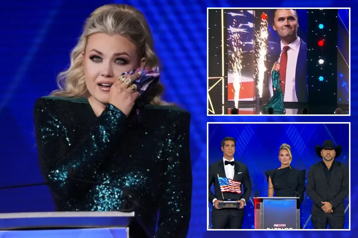 Erika Kirk is awarded the first ‘Charlie Kirk Legacy’ recognition at the Patriot Awards.