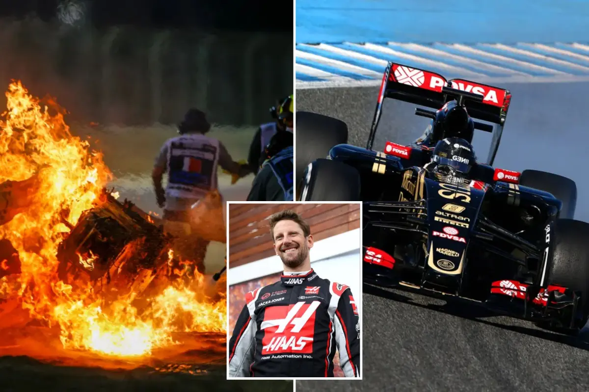 F1 driver Romain Grosjean shares his experience of surviving a terrifying crash where he was trapped in a burning cockpit for 27 seconds