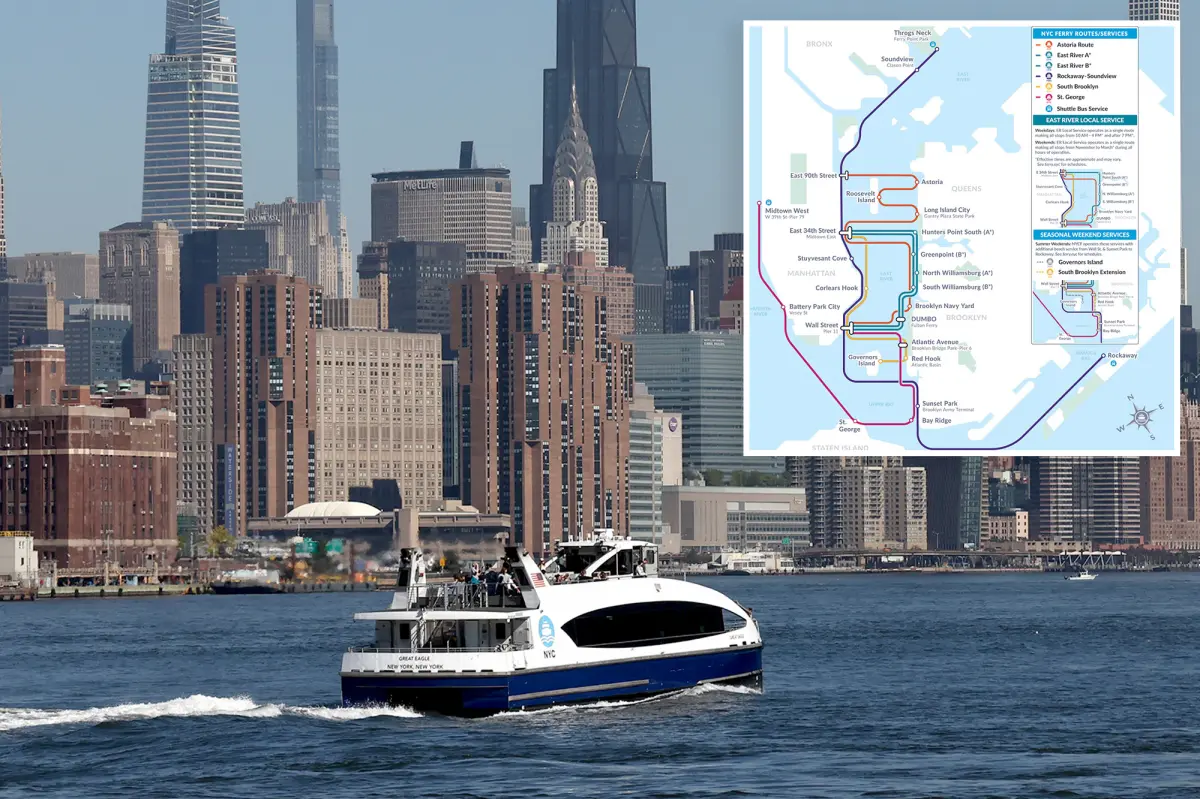 Ferry route changes in New York City set for December after surge in riders