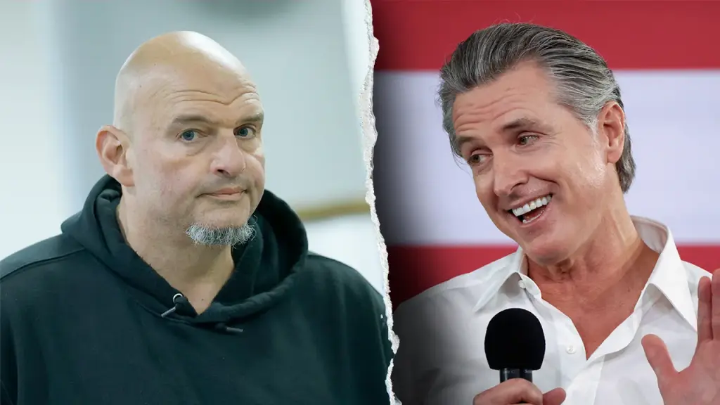 Fetterman dismisses Newsom's critique regarding his vote on the government shutdown.