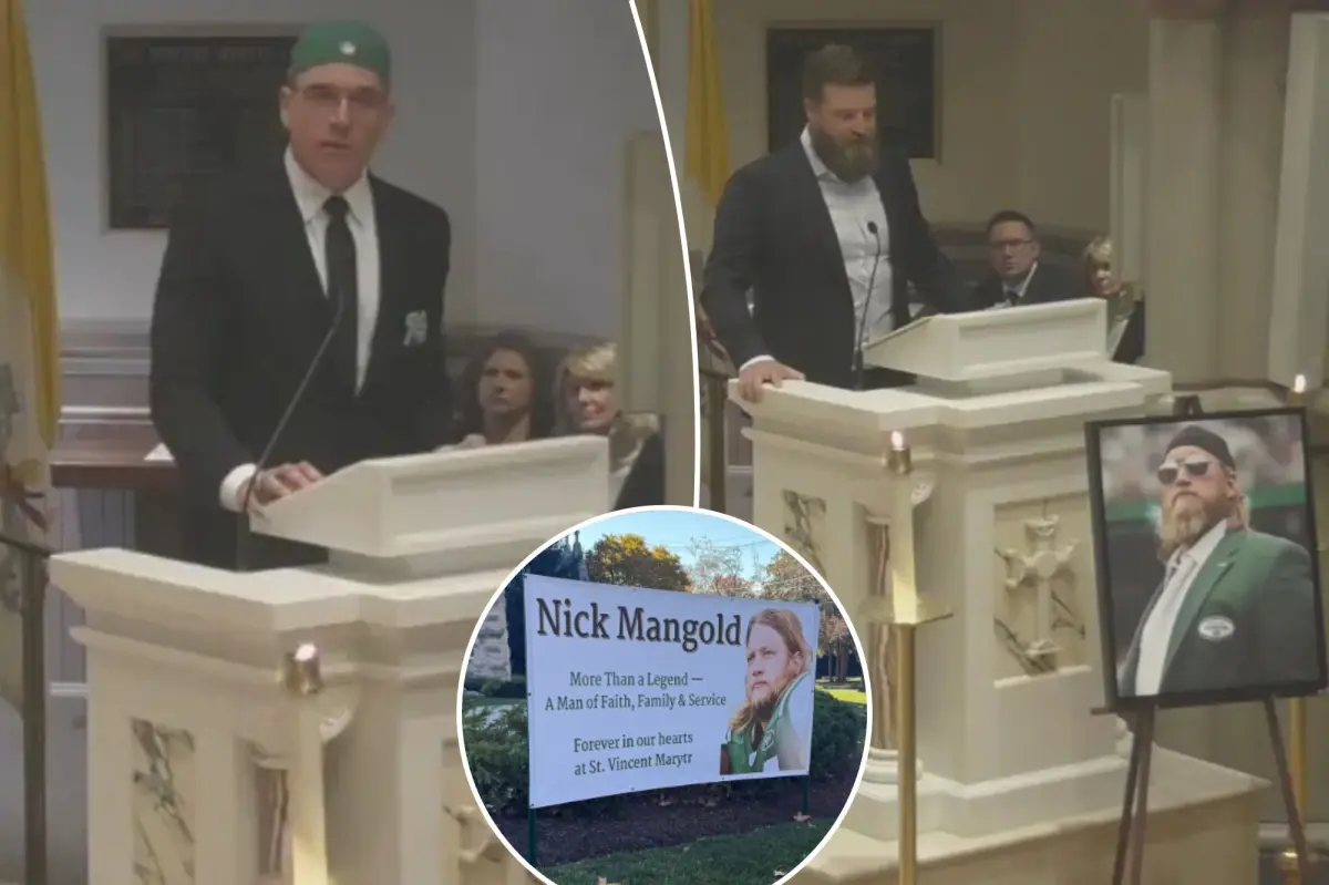 Former Jets teammates pay their respects to Nick Mangold at his funeral in New Jersey