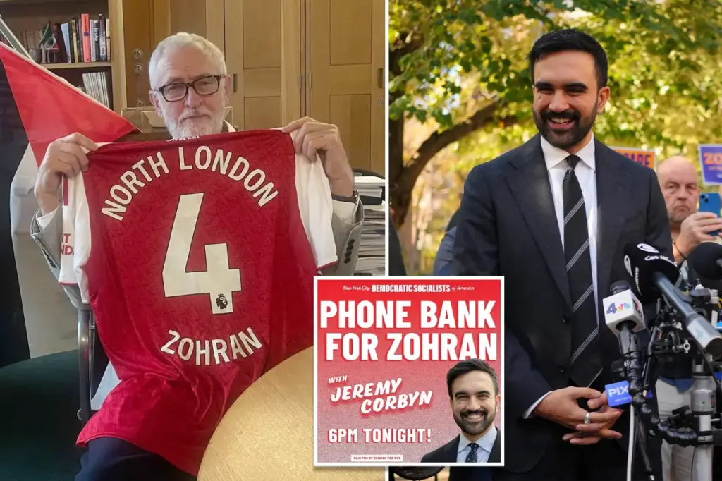 Former Labour Party leader Jeremy Corbyn, facing accusations of antisemitism, supports Zohran Mamdani by answering calls.