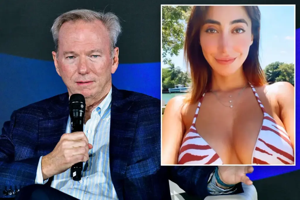 Former mistress of ex-Google CEO Eric Schmidt claims he raped her and monitored her closely, according to court documents.