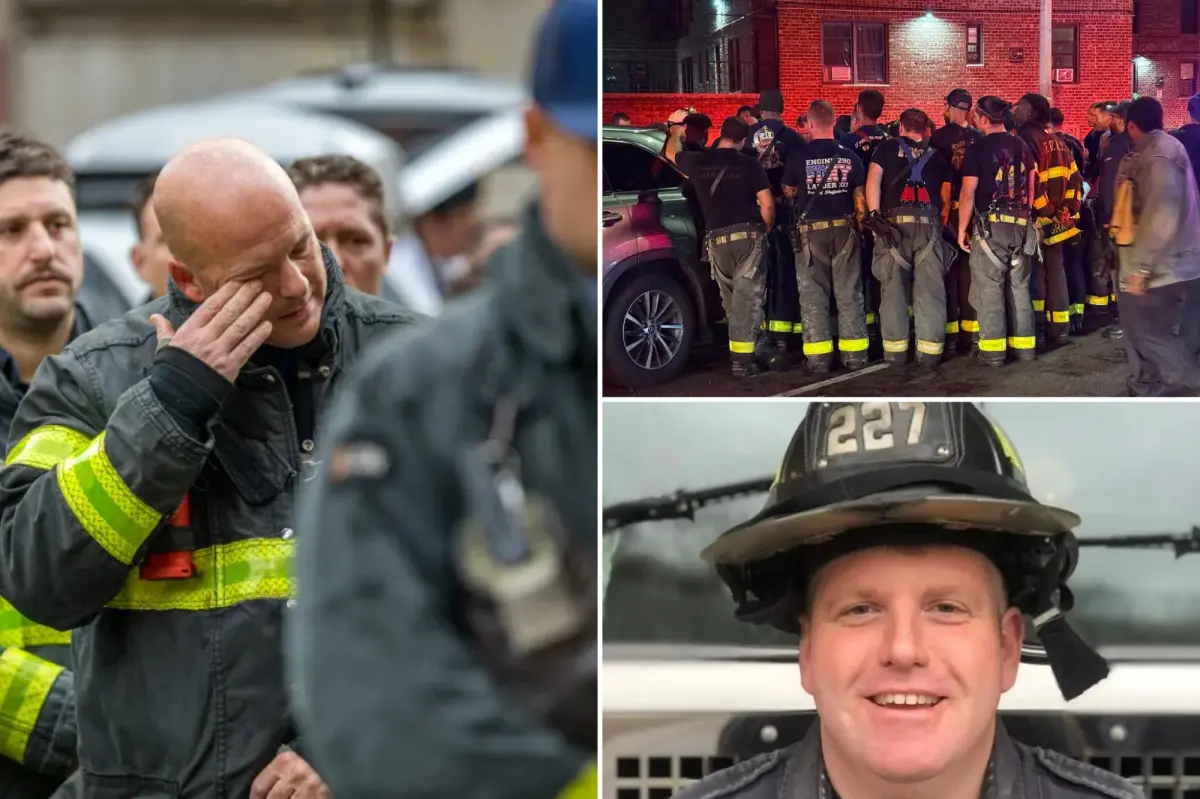 Funeral services in New York City for firefighter who passed away fighting a major fire