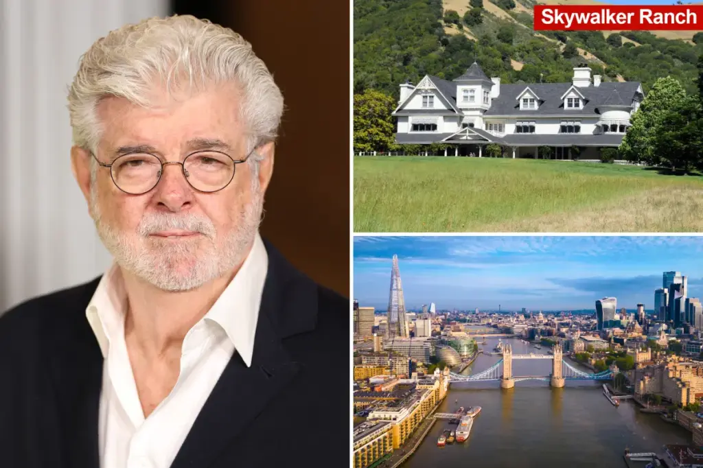 George Lucas buys a $52M mansion in London, hinting that he might be the next celebrity to move away from the US.