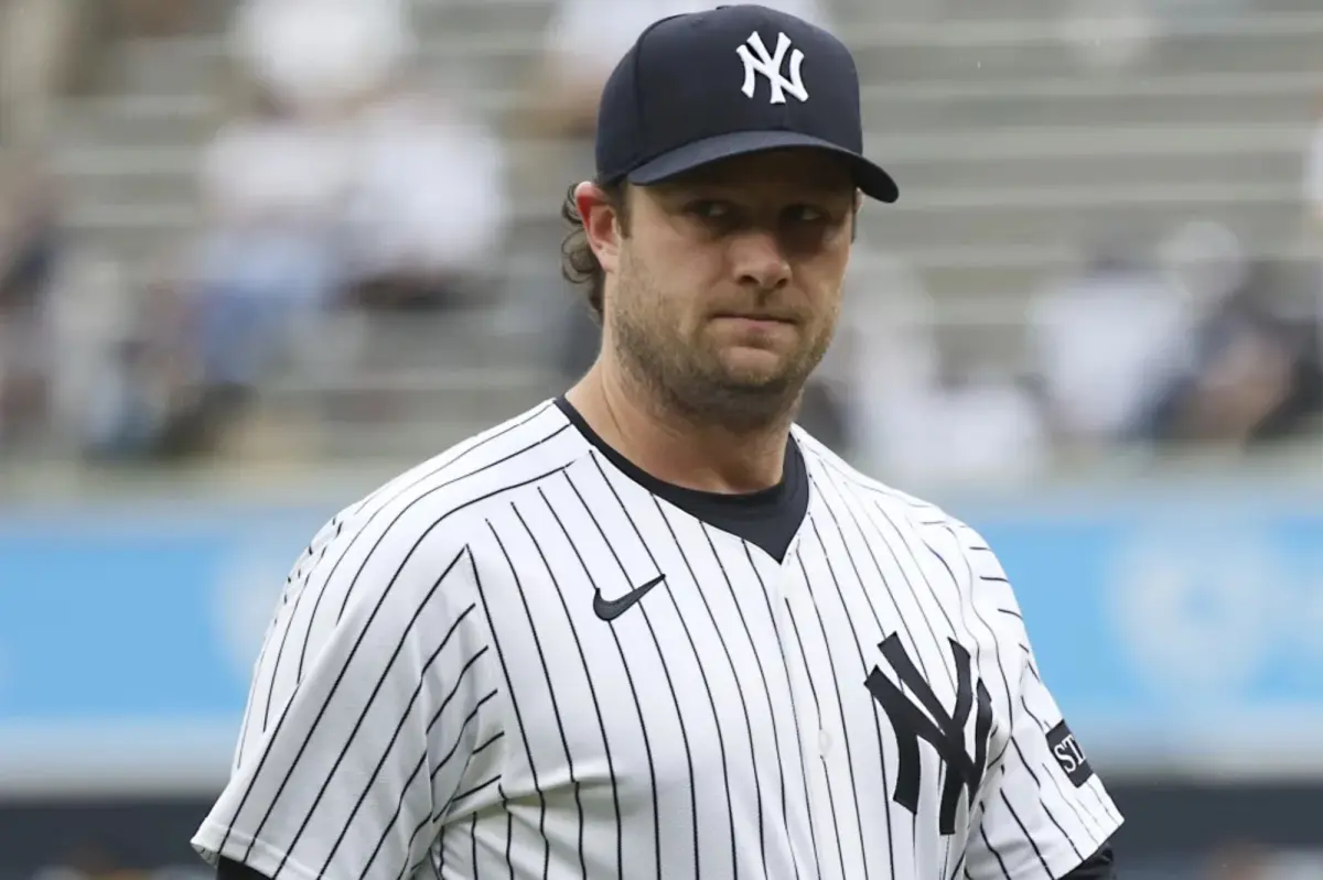 Gerrit Cole discusses the possibility of returning to the Yankees on Opening Day.
