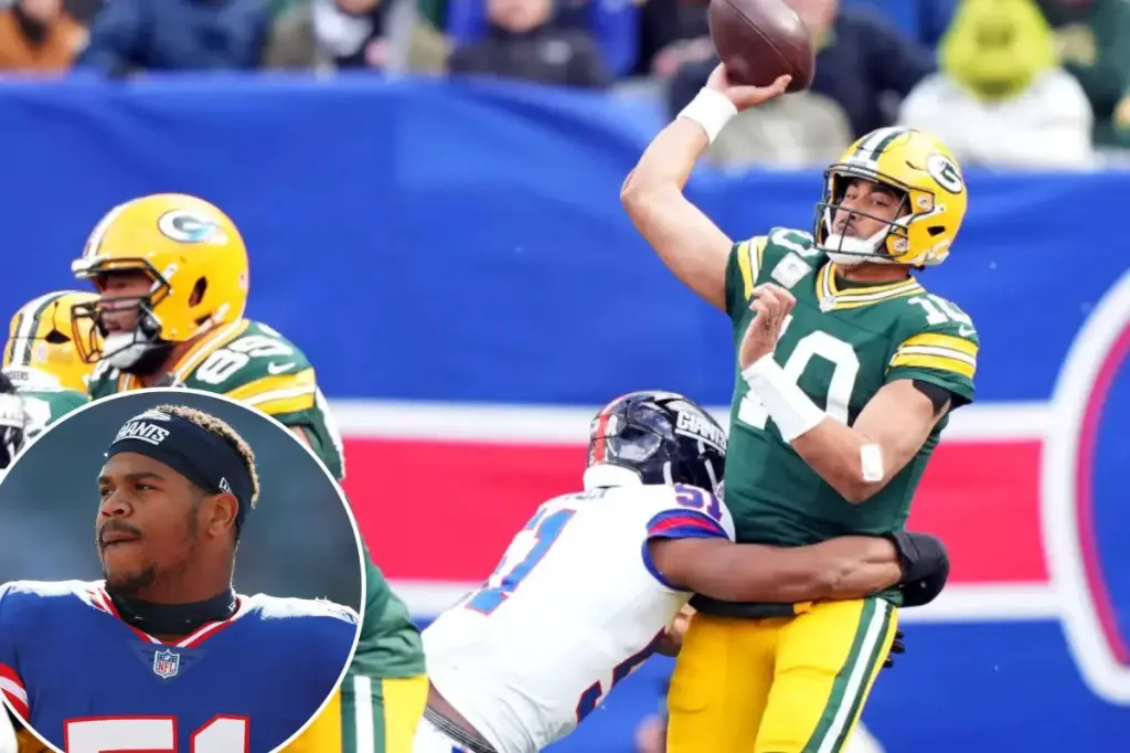 Giants' Abdul Carter sidelined at the beginning of the game for a mistake harmful to the team