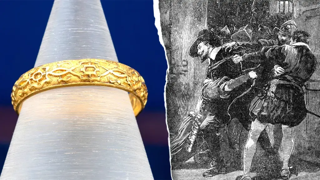 Gold ring connected to the Gunpowder Plot discovered by a detectorist will be auctioned.