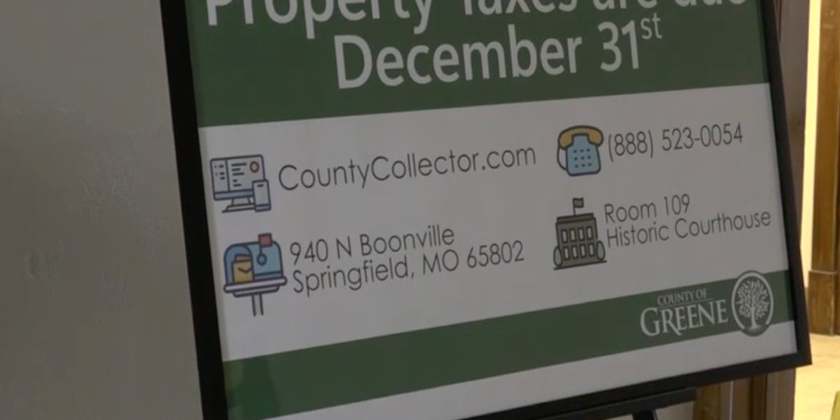 Greene County Collector reveals updates on senior credits for the 2025 tax season