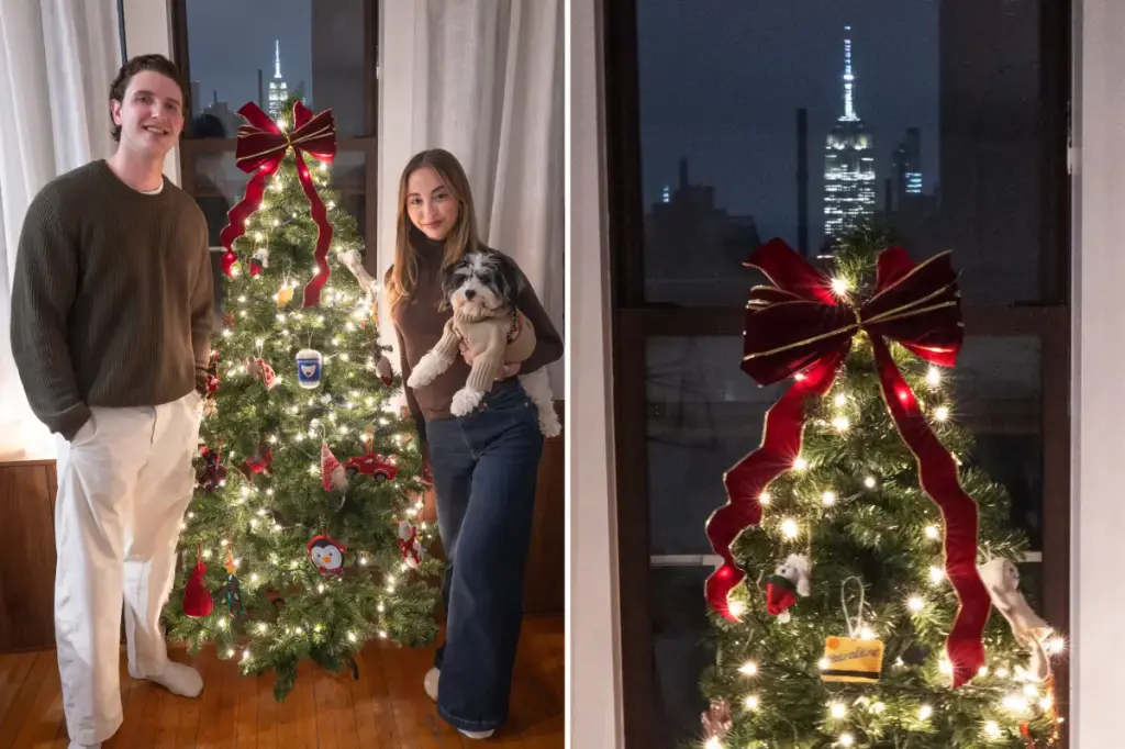 Greenwich Village couple gains attention for using the Empire State Building as their Christmas tree topper