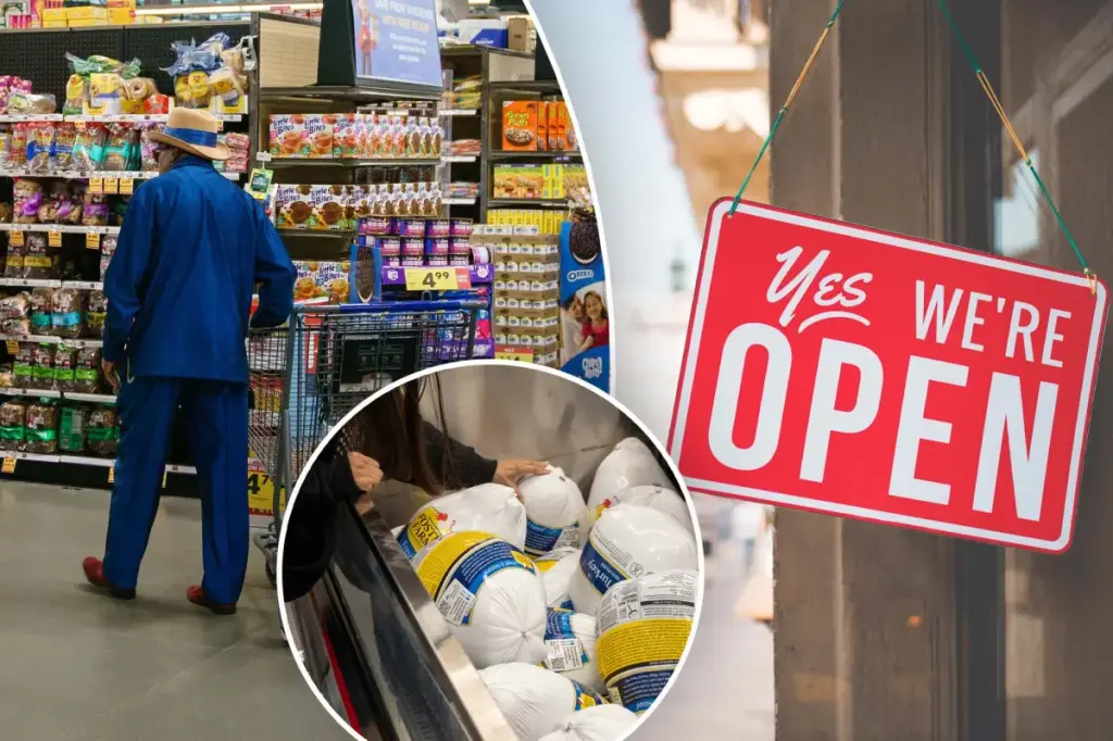 Grocery stores that will be open on Thanksgiving Day 2025, including Walmart and Target