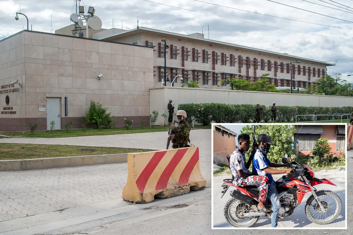 Haitian gang suspects shoot at Marines guarding the US Embassy