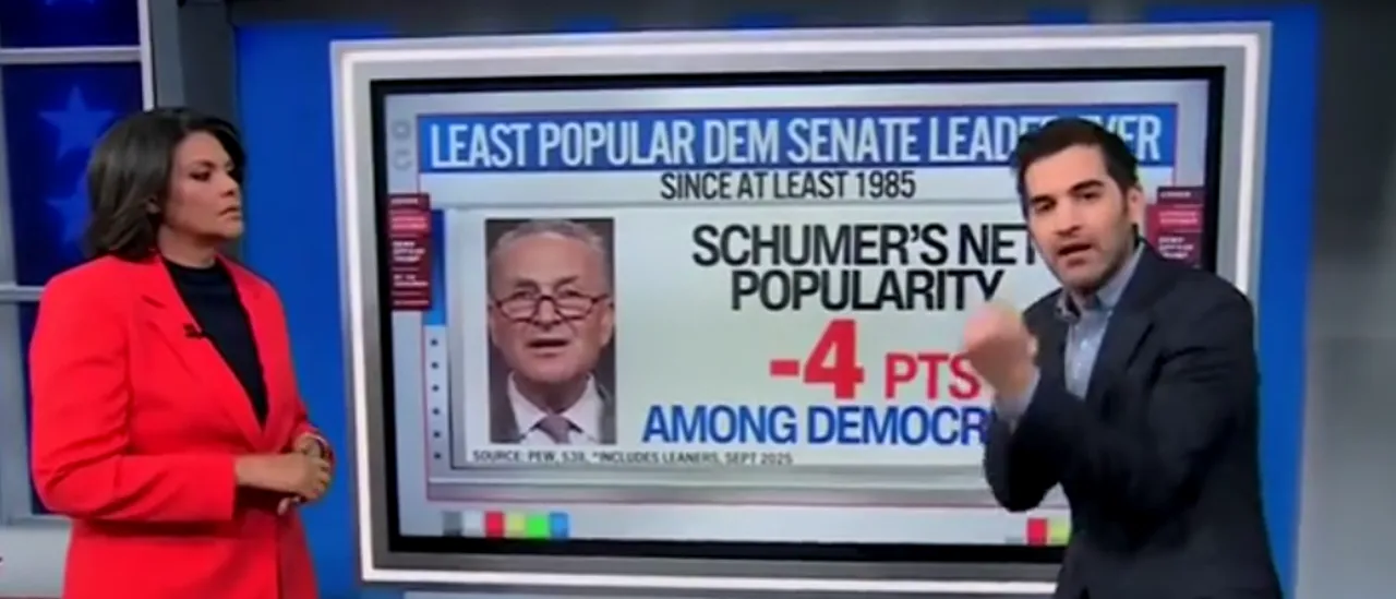 Harry Enten Discusses Disturbing Statistics for Chuck Schumer