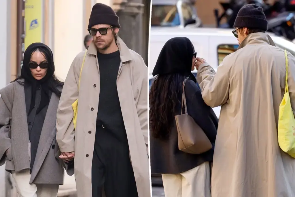 Harry Styles and Zoe Kravitz seen hand-in-hand in Rome