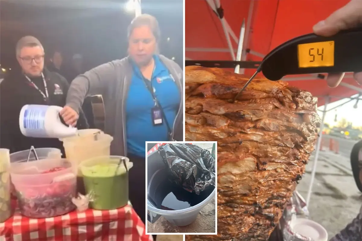 Health inspectors use bleach on taco stand food in drastic action against unlicensed vendor