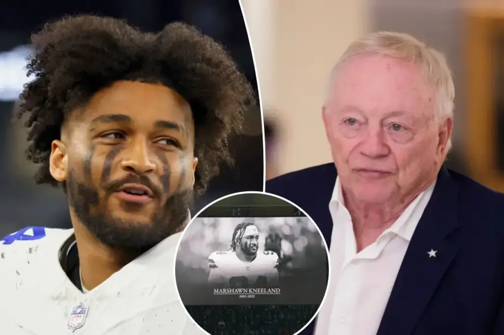 'Heartbroken' Jerry Jones pays tribute to Marshawn Kneeland in touching speech
