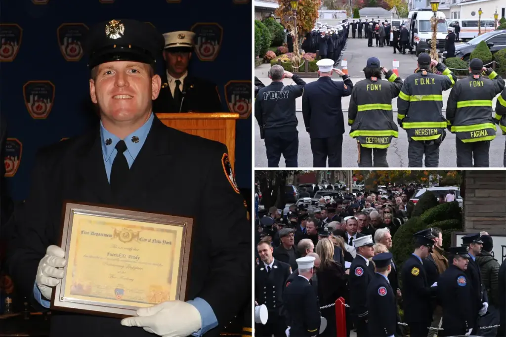 Heartfelt tribute to fallen FDNY hero Patrick Brady as hundreds gather for wake