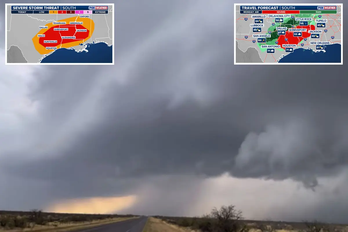 Heavy rain and intense storms hit Texas as record-setting Thanksgiving travel begins