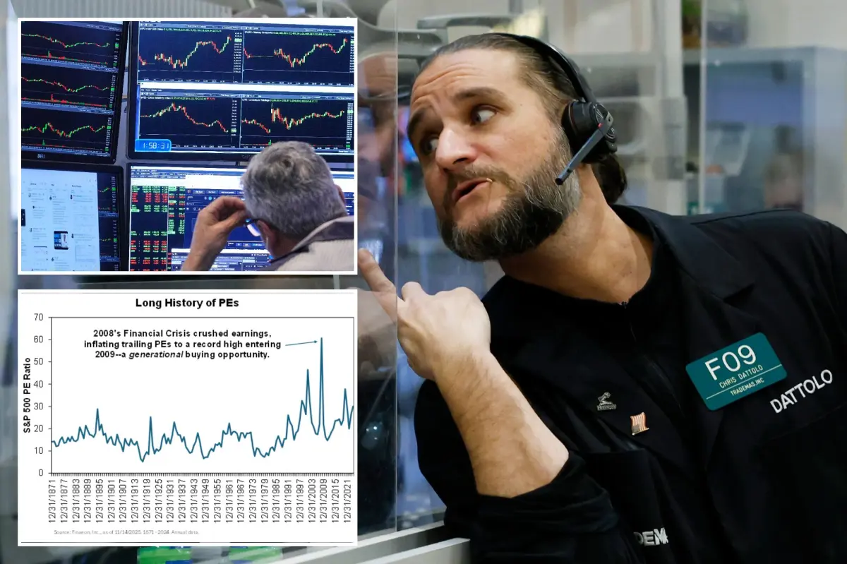 High valuations of US stocks are causing concern – here’s what history reveals