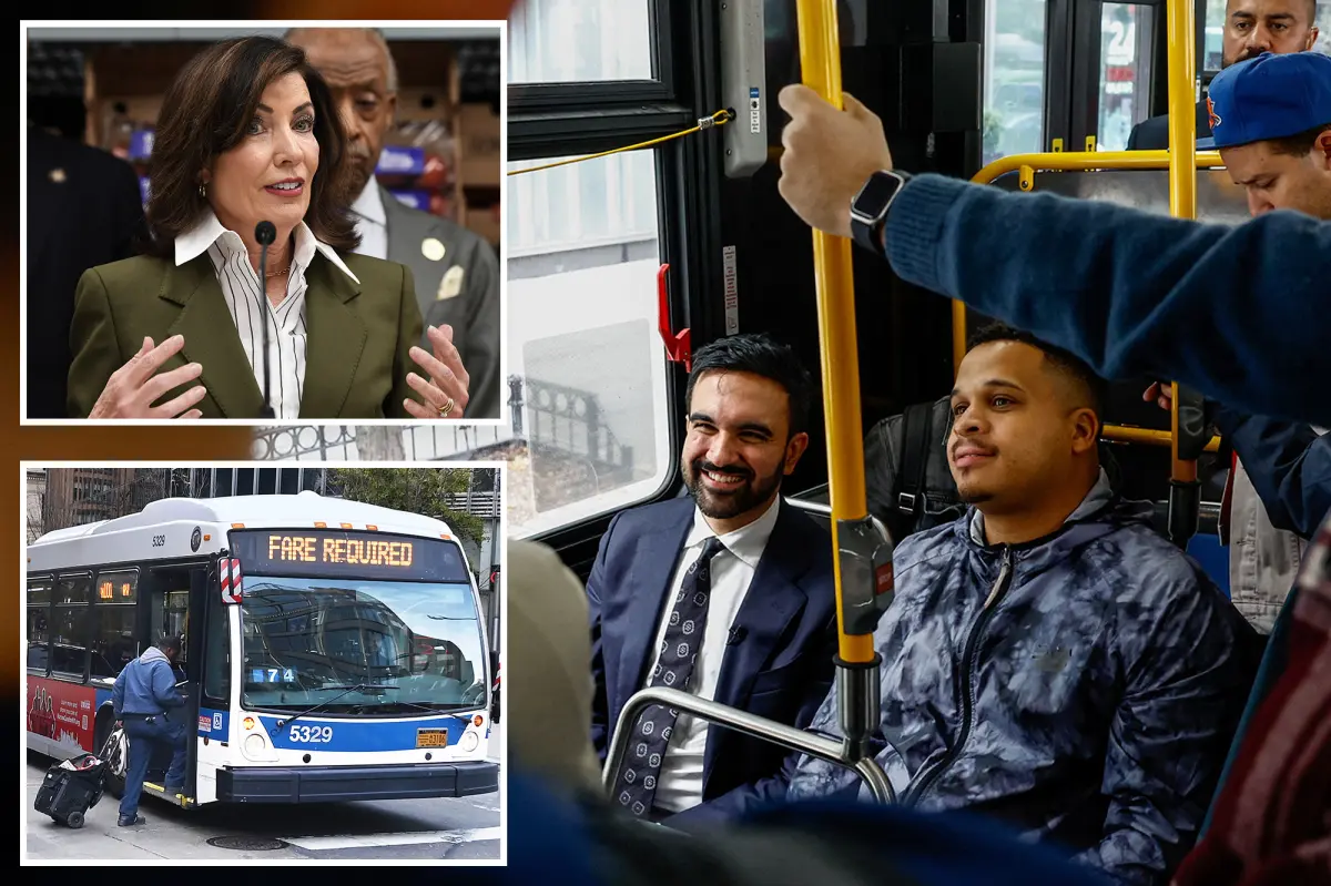 Hochul puts a stop to Zohran Mamdani's free bus plan for NYC