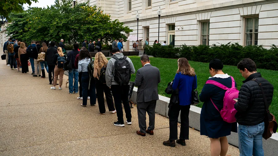 House staff members are experiencing the impact of a significant shutdown.