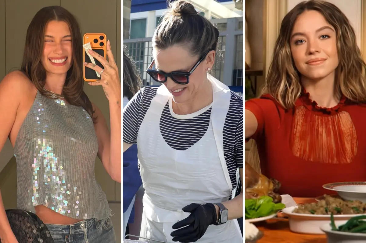 How Hailey Bieber, Jennifer Garner, Sydney Sweeney, and other celebrities are marking Thanksgiving 2025