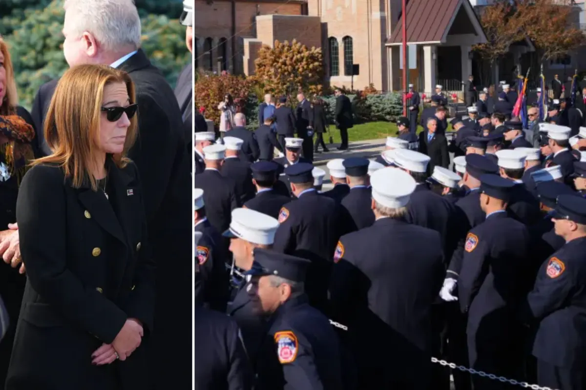 Hundreds gather in Queens to mourn fallen FDNY hero Patrick Brady at his funeral