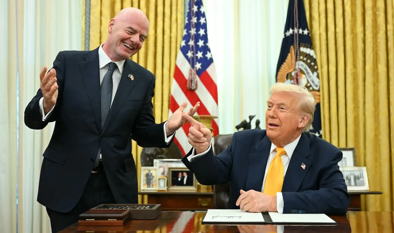 Infantino accused of breaching neutrality with support for Trump