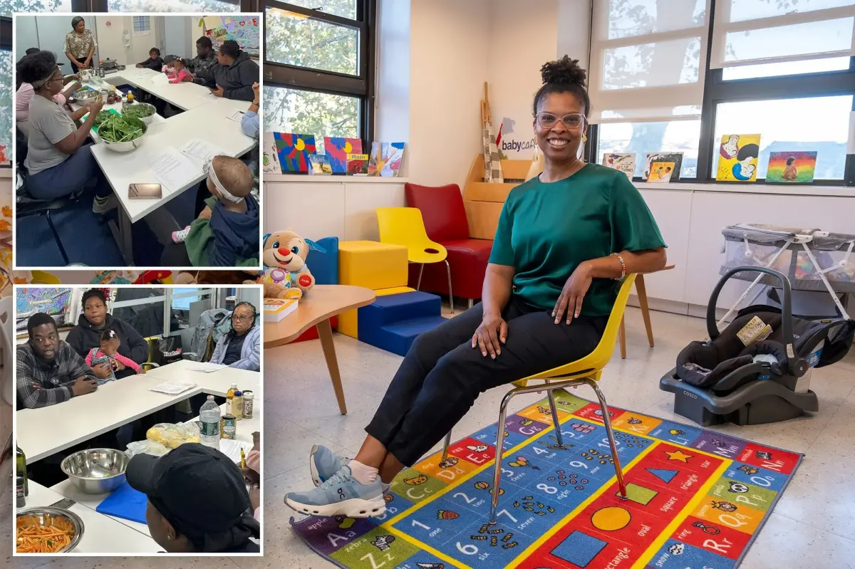 Inside the first 'stress-free zone' in NYC, where new mothers receive complimentary massages and mental health checks