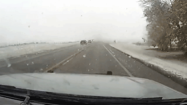 Iowa deputy's dashcam records suspected drunk driver's collision.