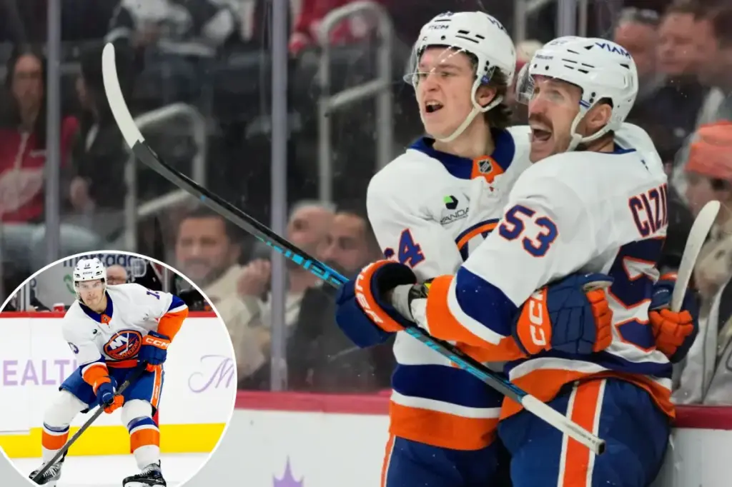 Islanders rout Red Wings to finish impressive road trip on a high note