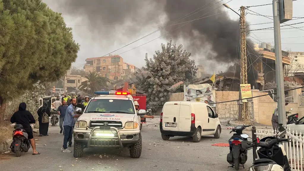 Israel targets Hezbollah military positions in southern Lebanon.