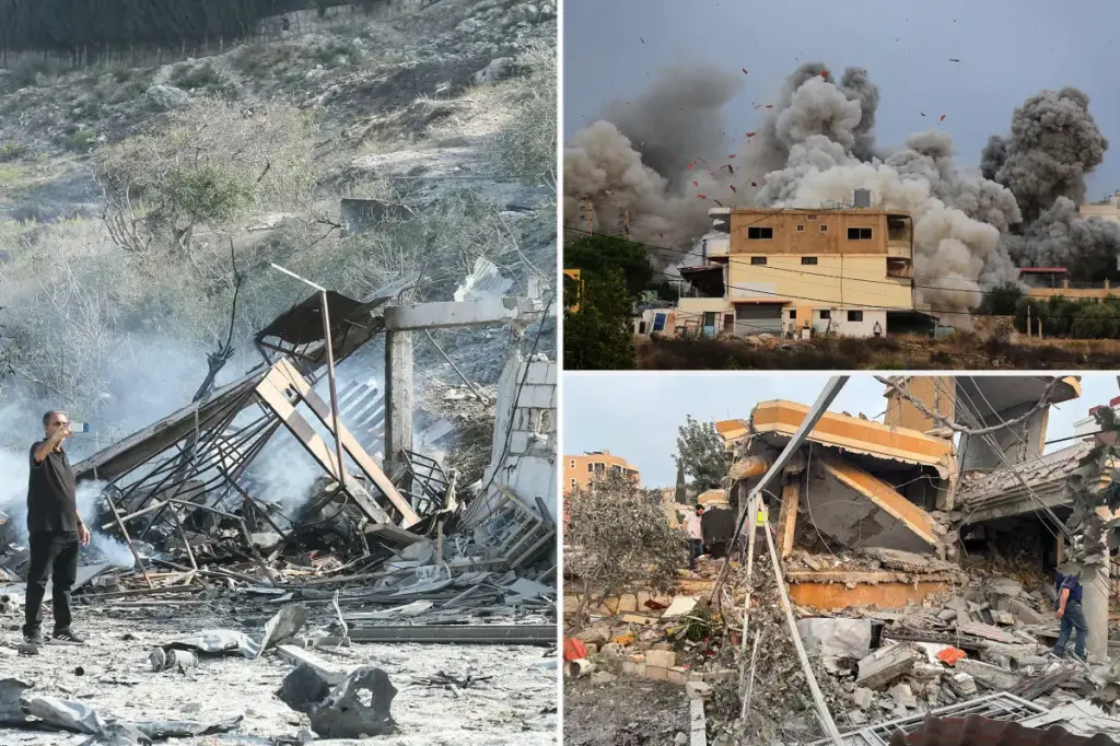 Israeli forces carry out extensive airstrikes on Hezbollah positions in Lebanon