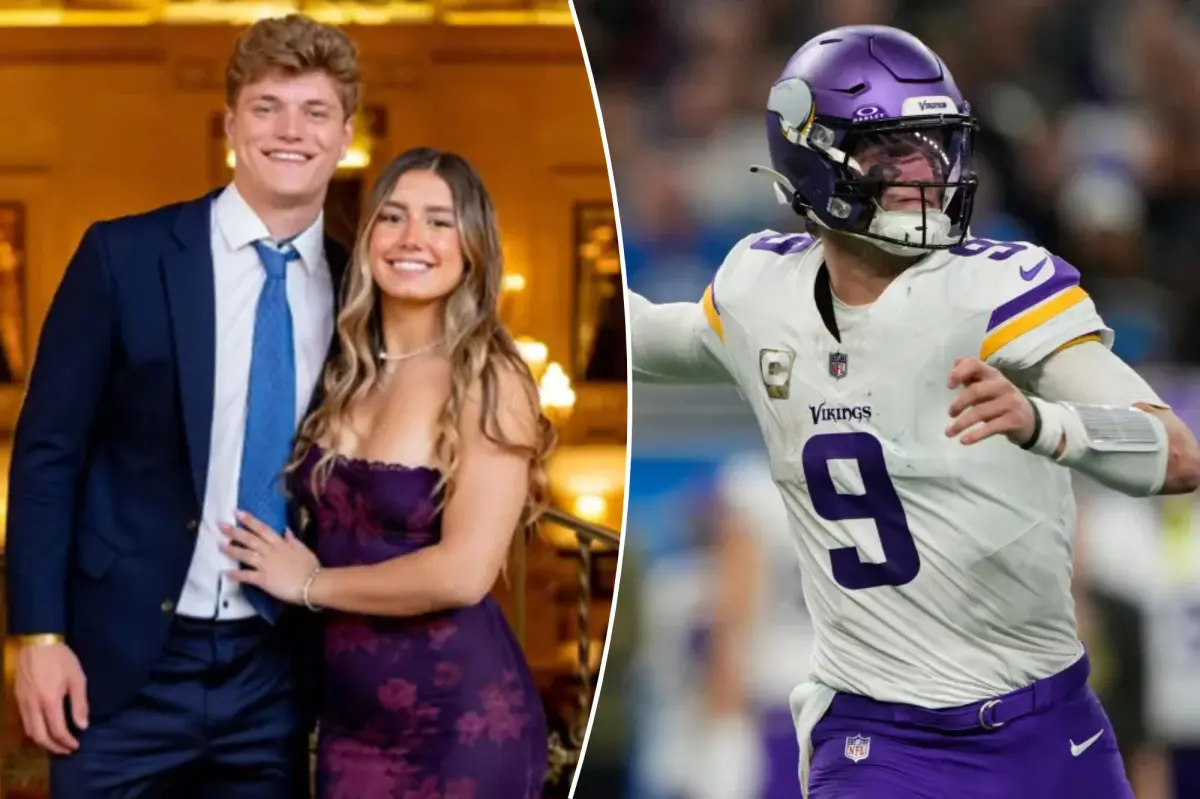 JJ McCarthy's fiancée responds to analysts for overlooking the Vikings