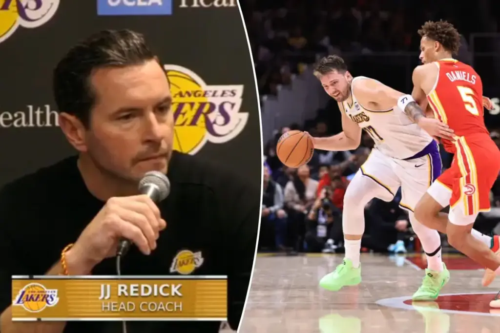 JJ Redick quickly leaves uncomfortable Lakers press conference after a tough defeat