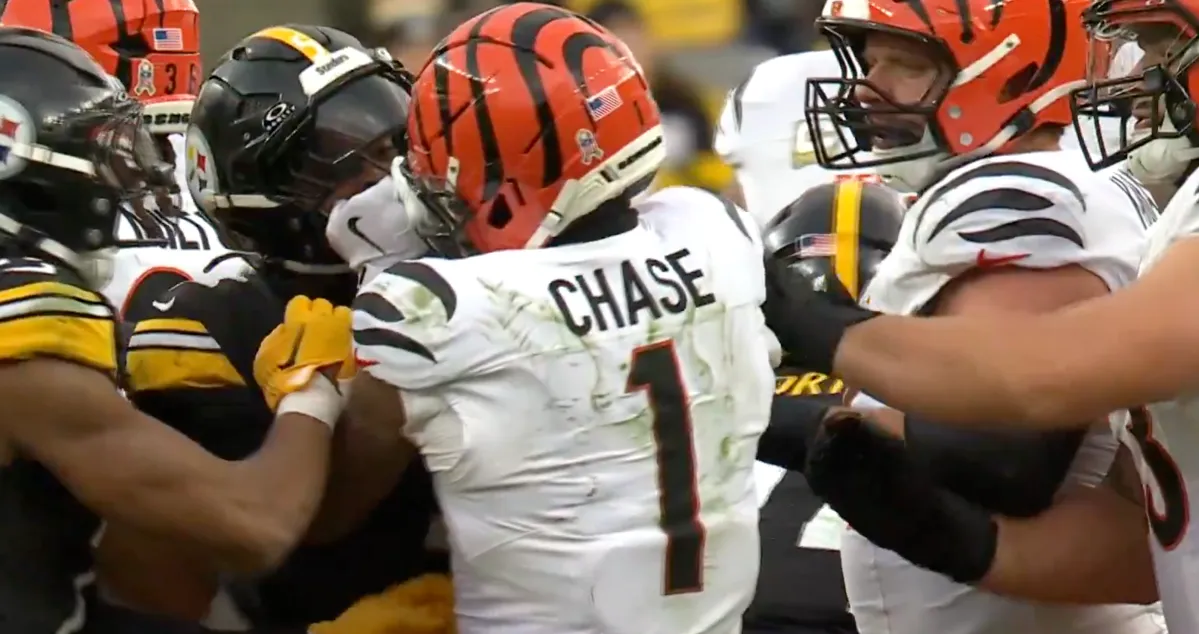 Ja’Marr Chase spat on Jalen Ramsey, and video confirmed it