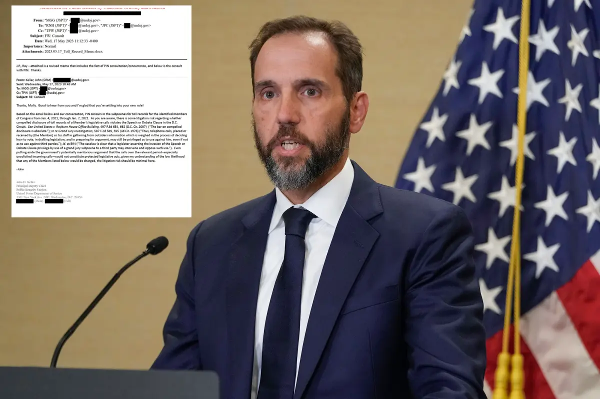 Jack Smith requested GOP phone records even with DOJ lawyers' worries about the constitutionality, according to emails