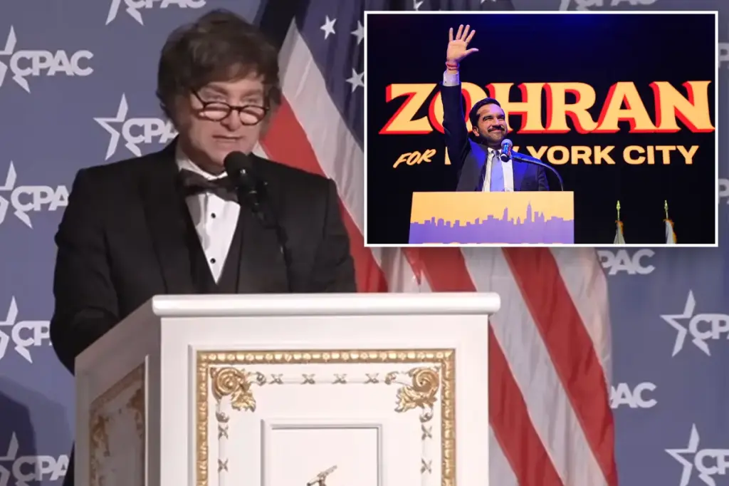 Javier Milei warmly greets New Yorkers preparing to experience Zohran Mamdani's communist leadership in Argentina.