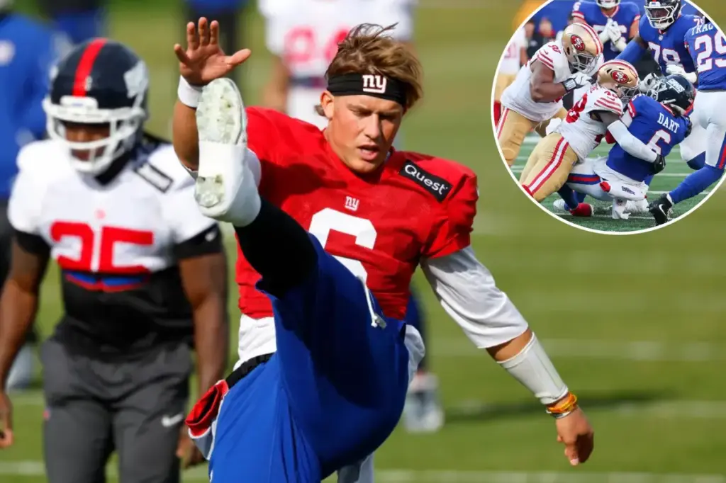 Jaxson Dart still feels upset about the Giants' loss — even if it's typical for a rookie QB.