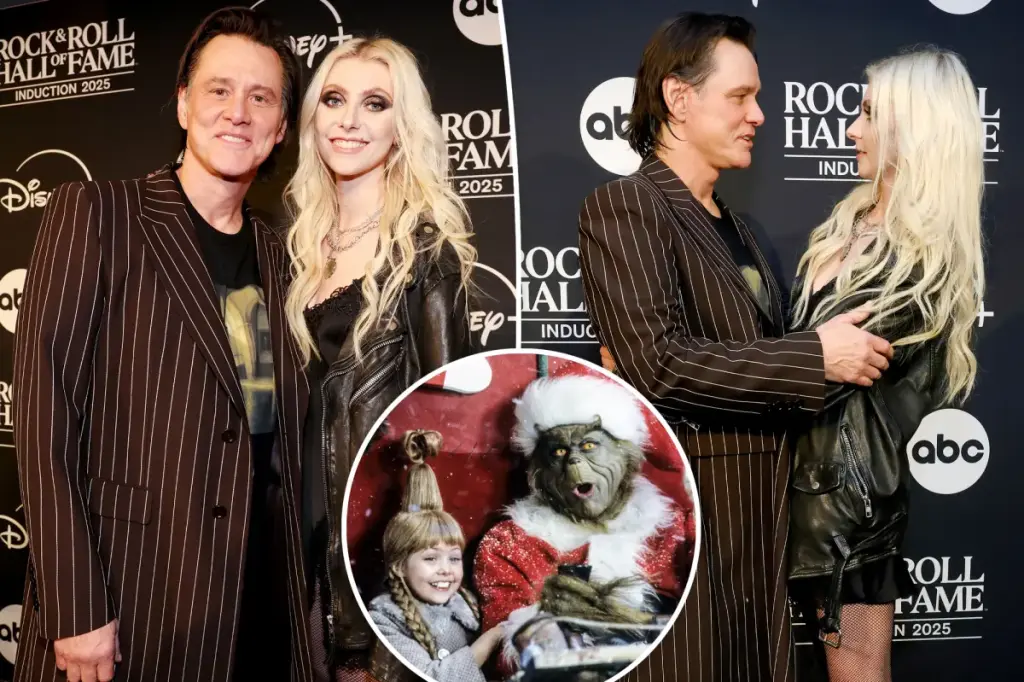 Jim Carrey meets up with Taylor Momsen 25 years after working together in 'Grinch' film.