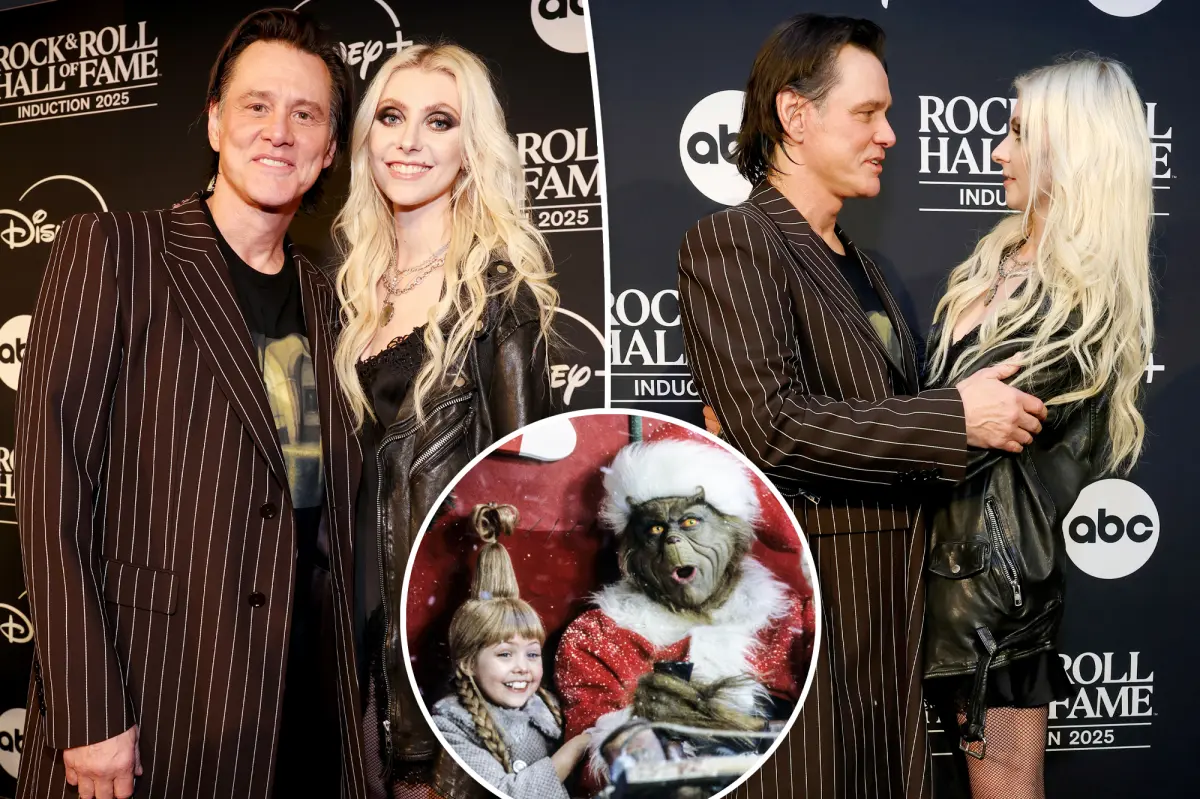 Jim Carrey meets up with Taylor Momsen 25 years after working together in 'Grinch' film.