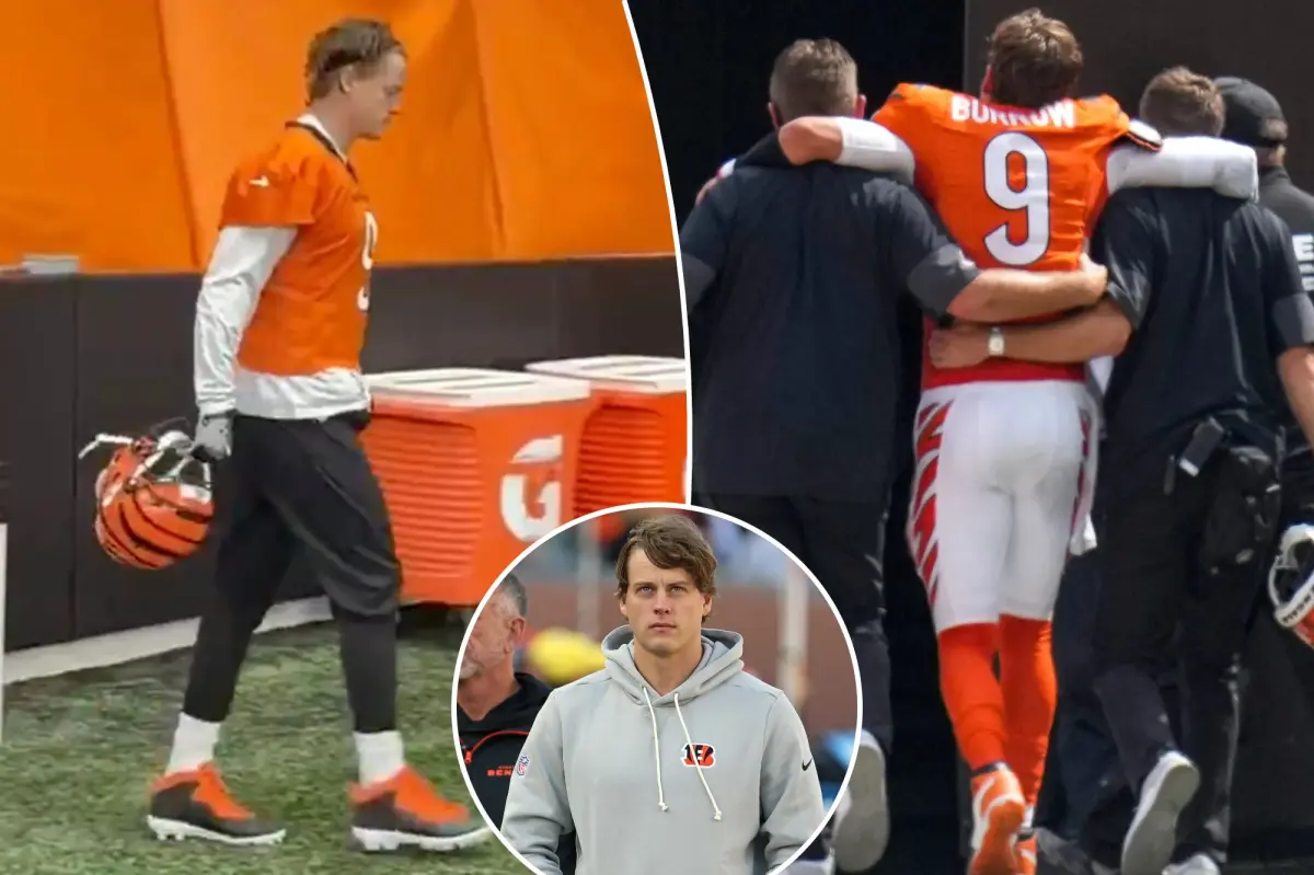 Joe Burrow is back at Bengals practice just under two months after his surgery.