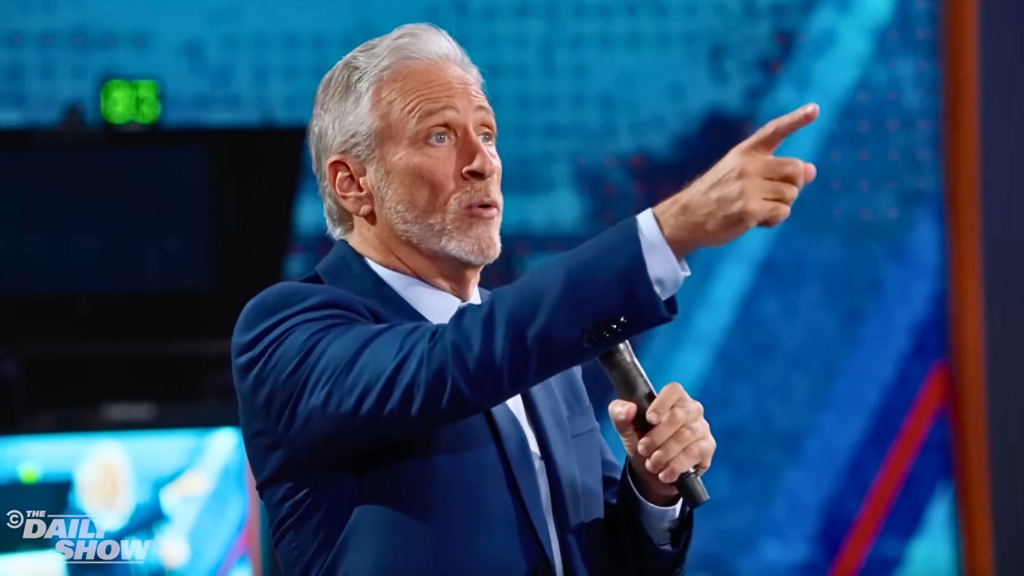 Jon Stewart hopes to find a deeper connection with faith