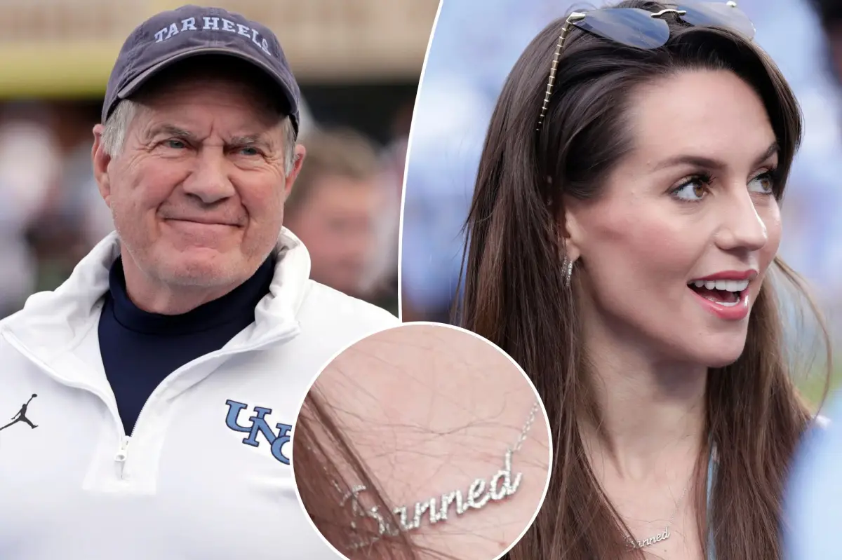 Jordon Hudson addresses 'banned' rumors by wearing a necklace at the UNC game