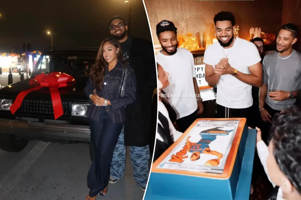 Jordyn Woods set out to organize a surprise for Karl-Anthony Towns.