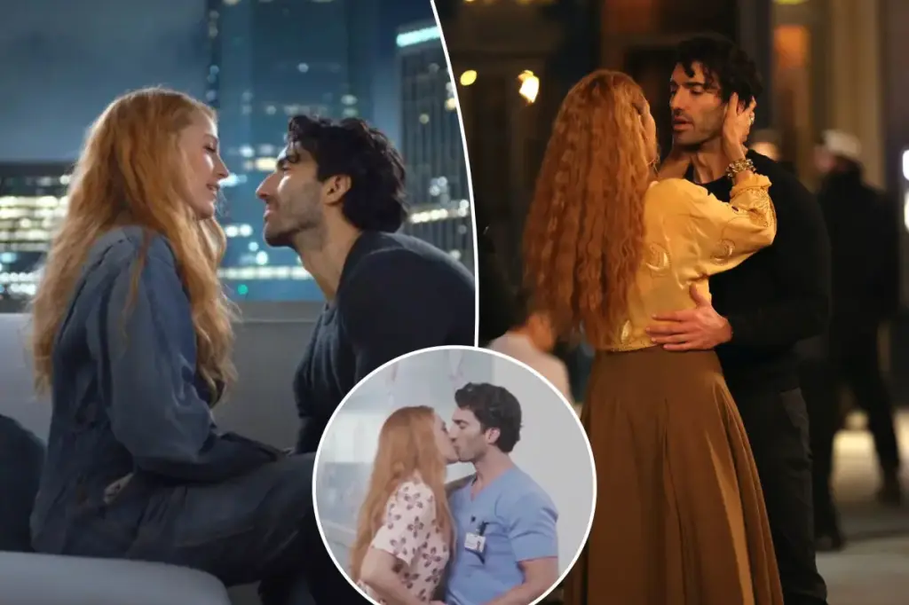Justin Baldoni says Blake Lively added a spontaneous kiss in 'It Ends with Us' scene