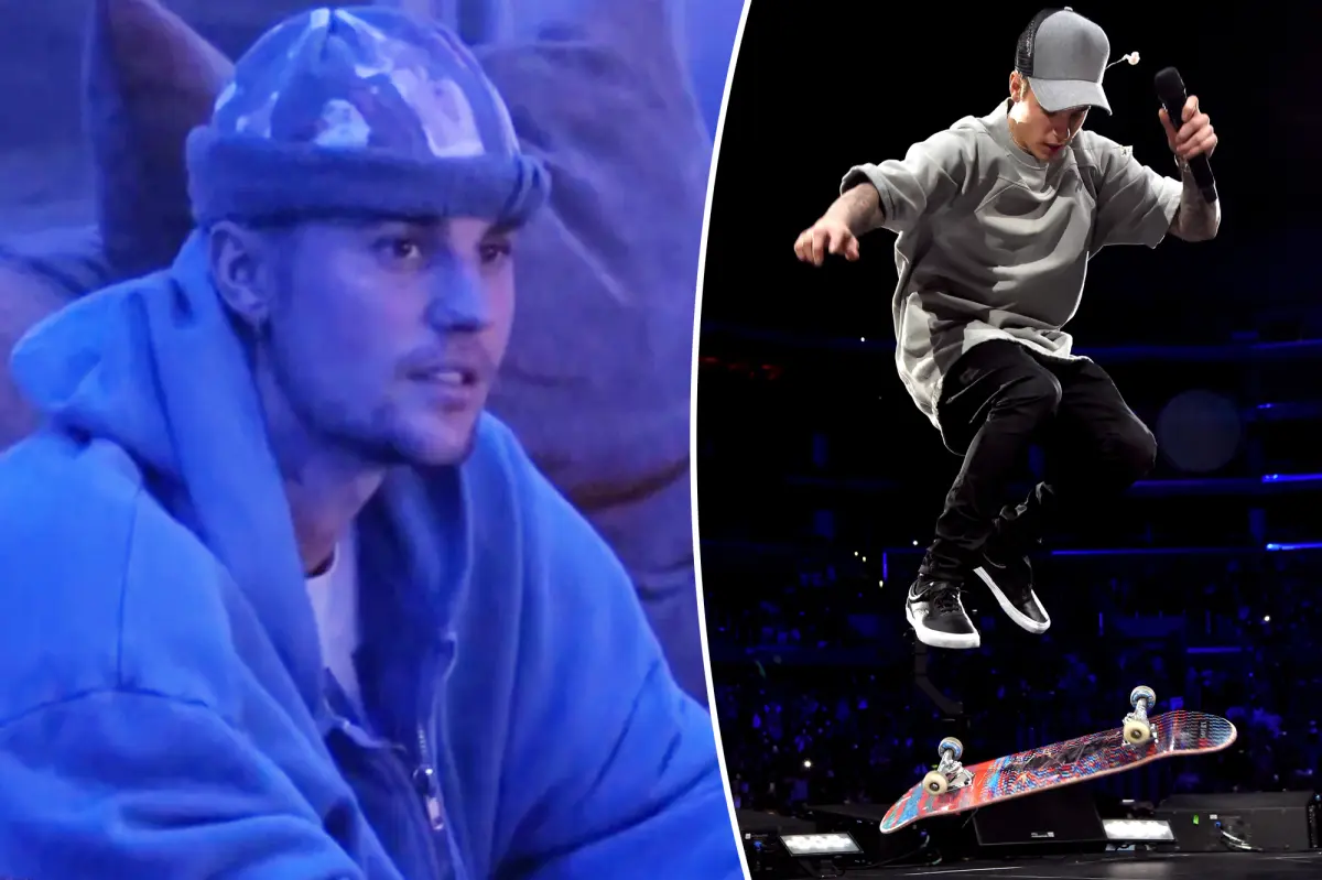 Justin Bieber has an accident while riding an electric skateboard