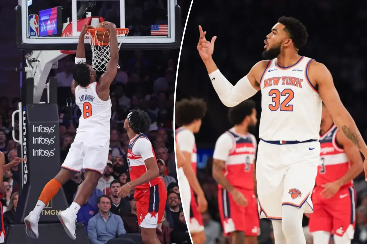 Karl-Anthony Towns shines again while the Knicks dominate the Wizards