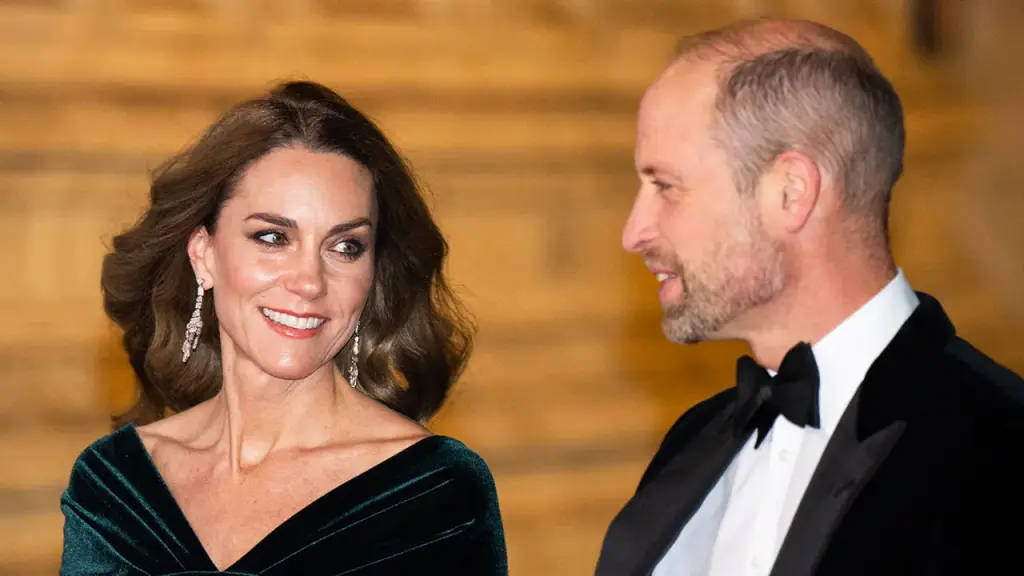 Kate Middleton shares affectionate glances with Prince William at the Royal Variety show