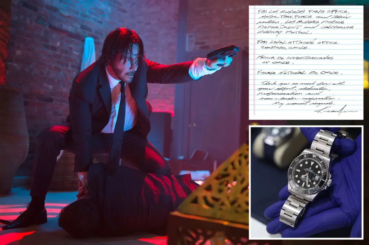 Keanu Reeves’ response after stolen ‘John Wick’ Rolex is recovered in FBI operation